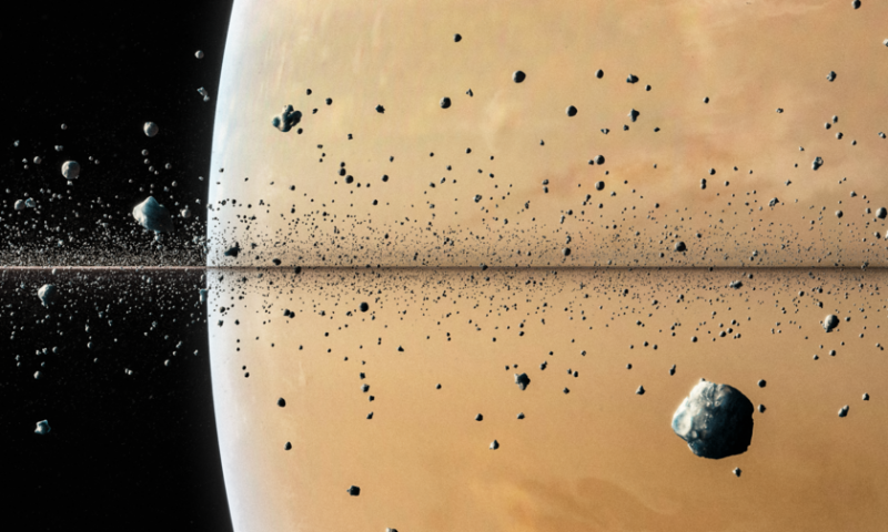 Cool Artist Rendering of Saturn’s Rings – End On