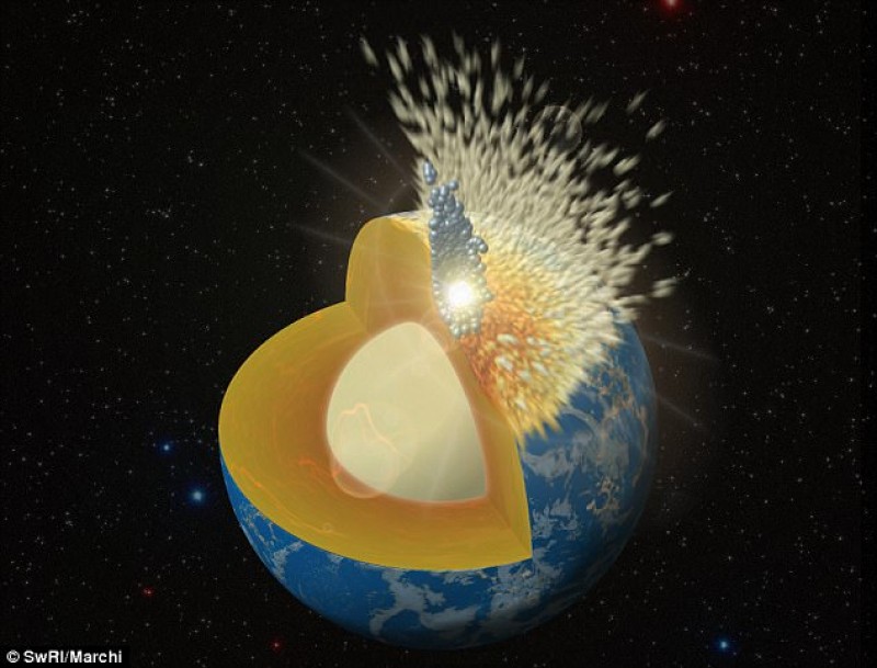 Early Earth Took a Heavy Beating After the Moon Was Formed