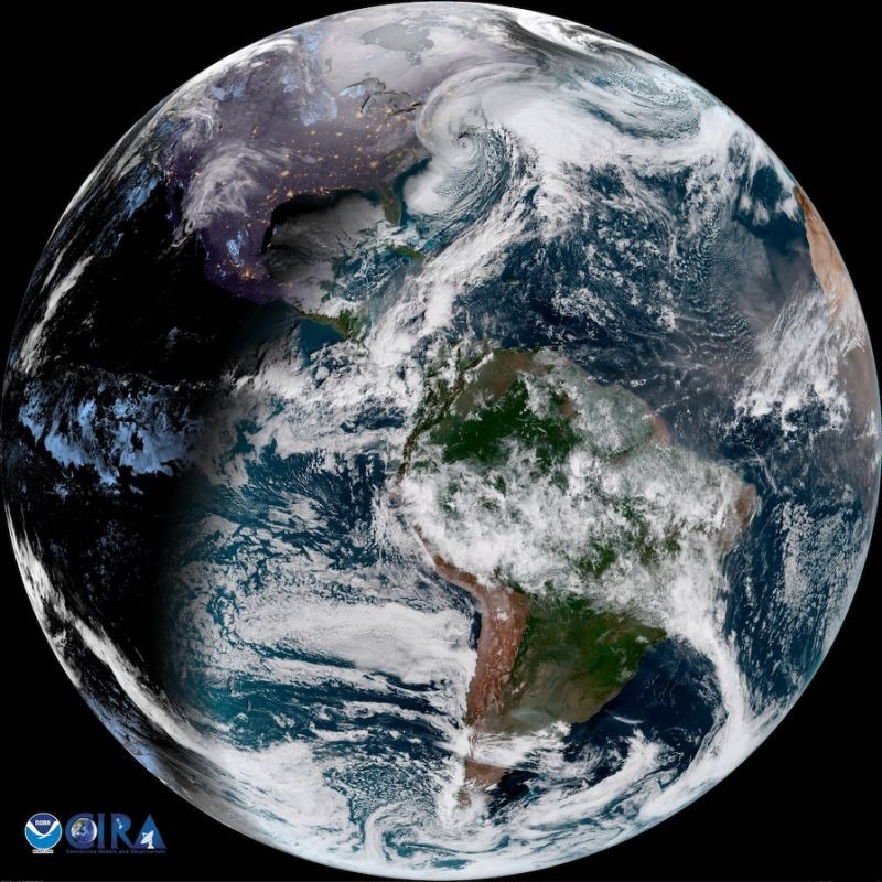 'Bomb Cyclone' Swirls Across US East Coast in a Stunning Views of Earth
