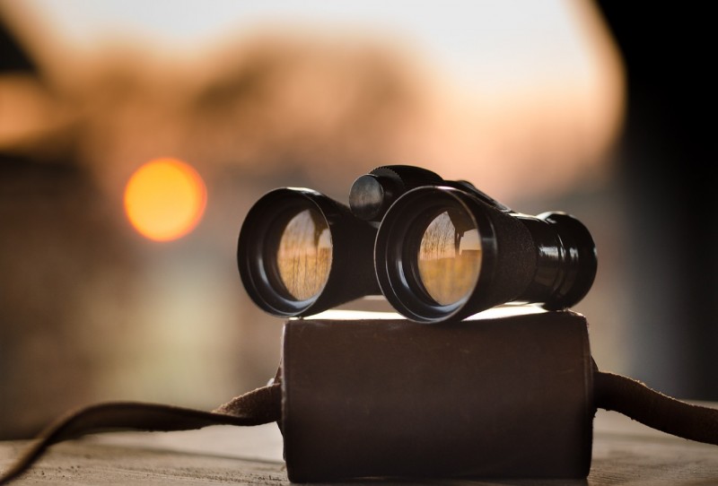Using binoculars