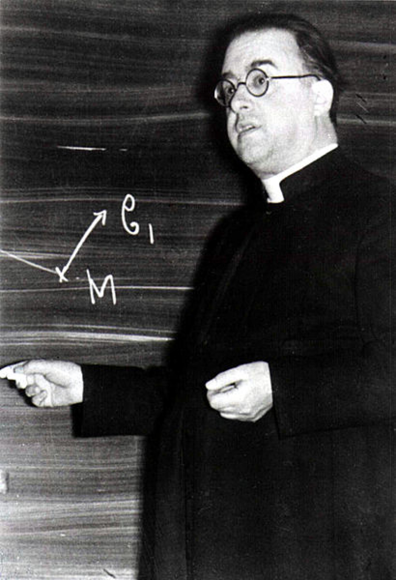 The Jesuit astronomer who conceived of the Big Bang