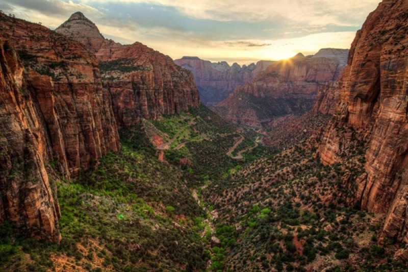 Titan's slot canyons of ice rival those of Zion National park