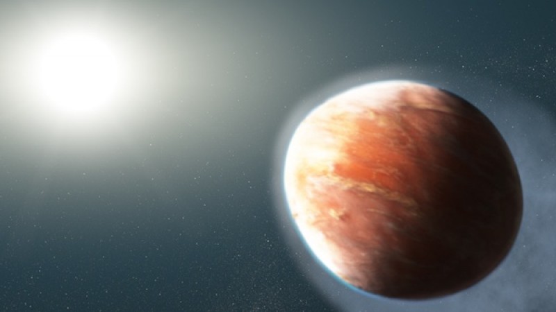 Hubble spots a football-shaped planet leaking heavy metals into space
