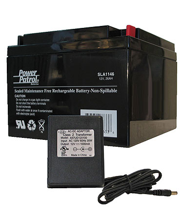 Takahashi 12V/26AH Gel Cell Battery w/Charger