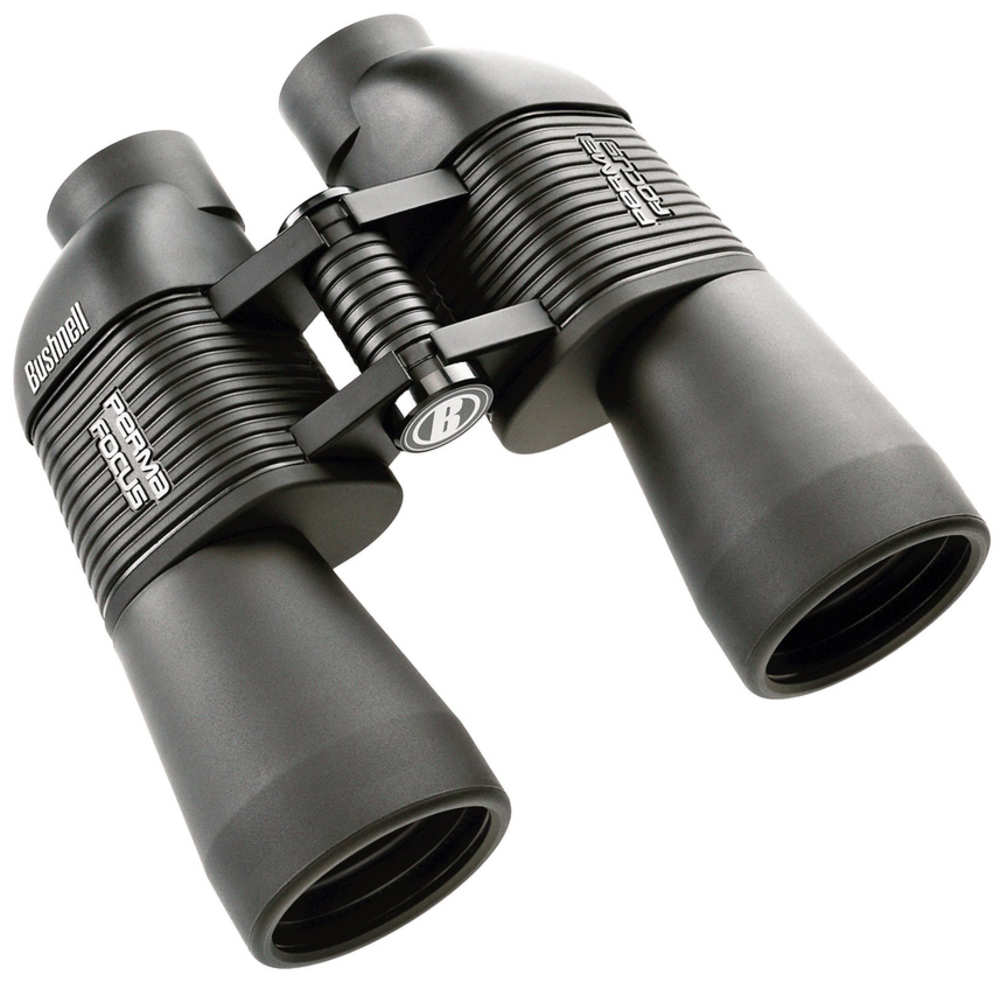 Bushnell PermaFocus 12x50 Porro Prism Rubber Armored Binoculars, Black, Box Pack 175012