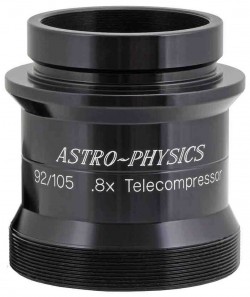 Astro-Physics 0.8x CCD Telecompressor for 92mm Stowaway and 105mm Traveler. Requires 2.5