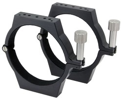 Astro-Physics 5.5” Mounting Rings for 130 StarFire GTX and 130 StarFire EDT/EDF refractors or other telescope tubes of 5.5” diameter