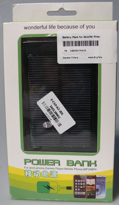 DayStar Filters Optional Battery Pack for QUARK Filter