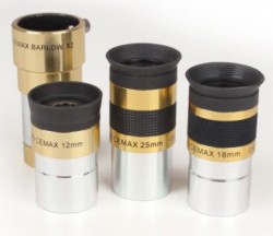 Coronado Instruments CEMAX Complete Set of Contrast Enhanced Eyepieces and Barlow